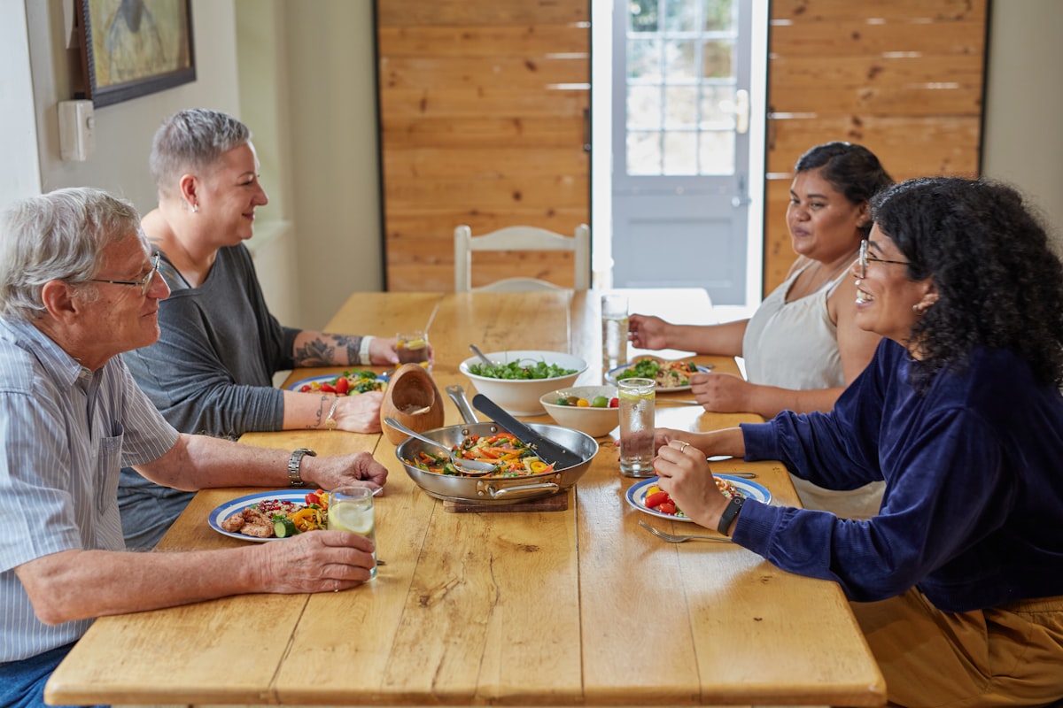 Active adults over 40 exercising together